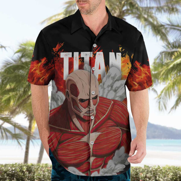 Chemise hawaïenne Titan Colossal – L’Attaque des Titans - Maison Otaku – Image 3