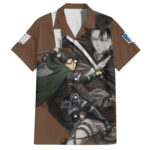 Chemise hawaïenne Levi Ackerman – L’Attaque des Titans – Maison Otaku