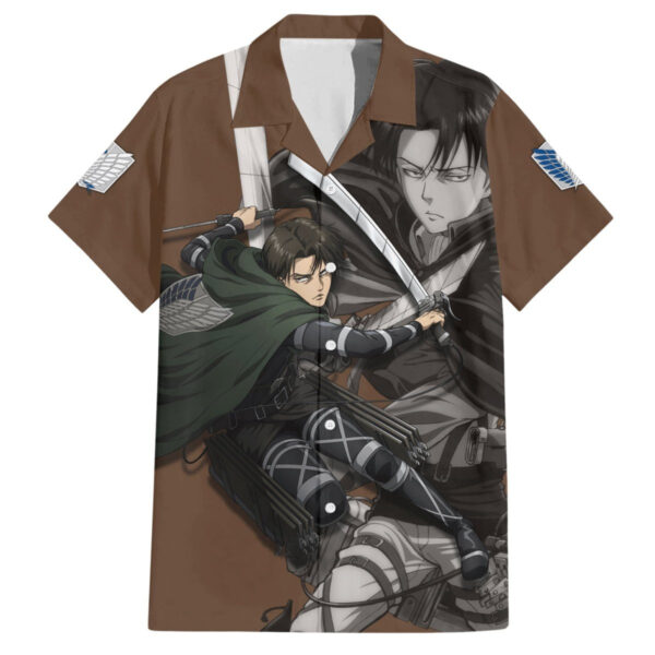 Chemise hawaïenne Levi Ackerman – L’Attaque des Titans - Maison Otaku