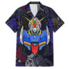 Chemise hawaïenne Gundam abstrait - fond artistique - Maison Otaku
