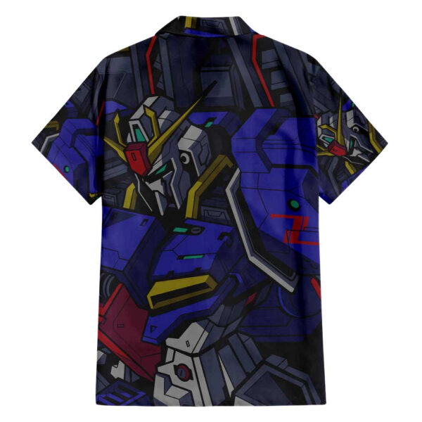 Chemise hawaïenne Gundam abstrait - fond artistique - Maison Otaku – Image 2