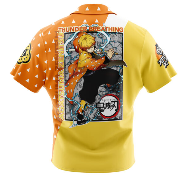 Chemise hawaïenne Agatsuma Zenitsu Demon Slayer - Maison Otaku – Image 2