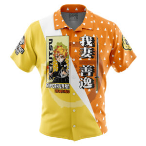 Chemise hawaïenne Agatsuma Zenitsu Demon Slayer - Maison Otaku