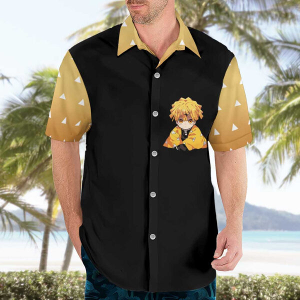 Chemise hawaïenne Zenitsu Agatsuma - Demon Slayer - Maison Otaku – Image 3