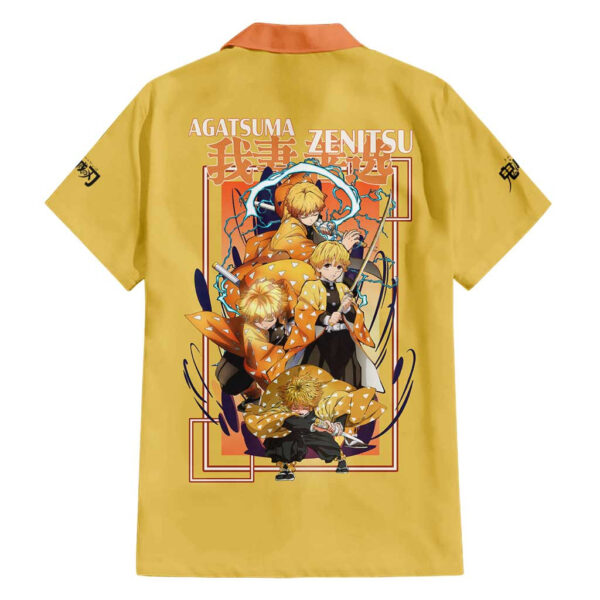 Chemise hawaïenne Zenitsu version 2 - Demon Slayer - Maison Otaku – Image 2