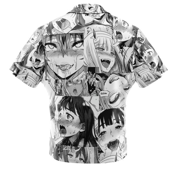 Chemise hawaïenne Collage Manga Ahegao - Maison Otaku – Image 2