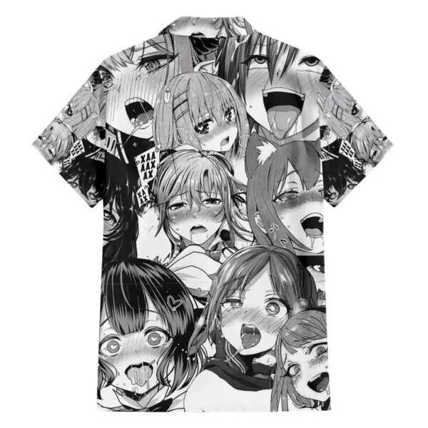 Chemise hawaïenne collage Ahegao - Manga - Maison Otaku – Image 2