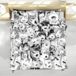 Housse De Couette Motif Ahegao Parure de lit Ensemble De Literie