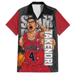 Chemise hawaïenne Takenori Akagi - Slam Dunk - Maison Otaku