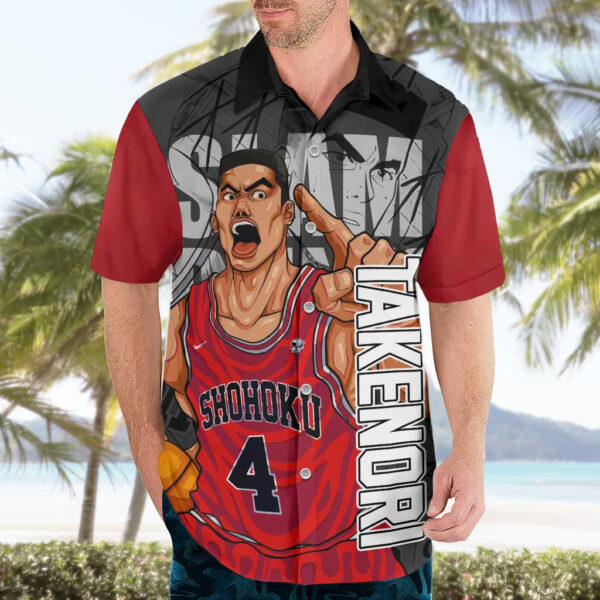 Chemise hawaïenne Takenori Akagi - Slam Dunk - Maison Otaku – Image 3