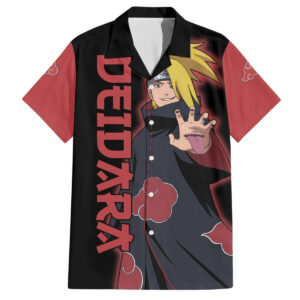 Chemise hawaïenne Deidara - Akatsuki - Naruto - Maison Otaku