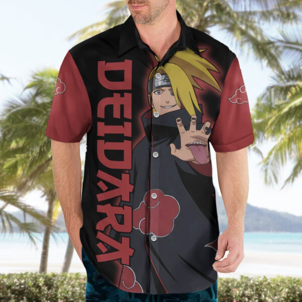 Chemise hawaïenne Deidara - Akatsuki - Naruto - Maison Otaku – Image 3