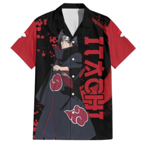 Chemise hawaïenne Itachi Uchiwa - Akatsuki - Naruto - Maison Otaku