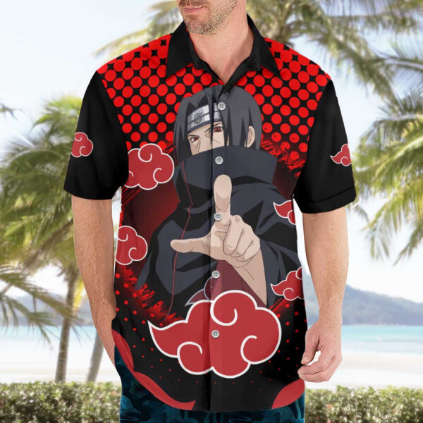 Chemise hawaïenne Itachi - Akatsuki - Naruto - Maison Otaku – Image 3