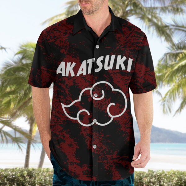 Chemise hawaïenne Pain - Akatsuki - motif tie & dye - Maison Otaku – Image 3