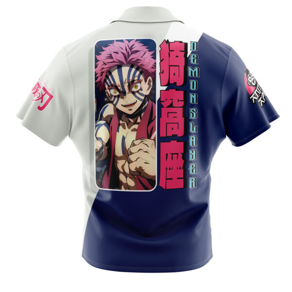 Chemise hawaïenne Akaza Demon Slayer - Maison Otaku – Image 2