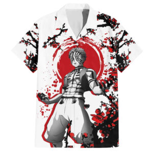 Chemise hawaïenne Akaza - style anime japonais - Maison Otaku