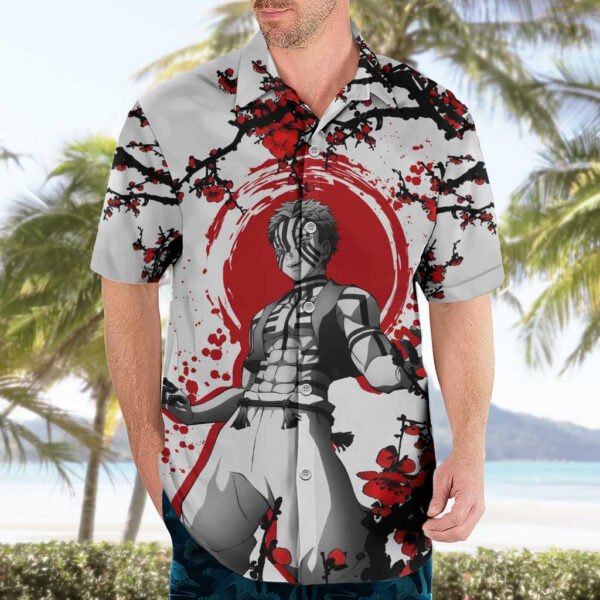 Chemise hawaïenne Akaza - style anime japonais - Maison Otaku – Image 3