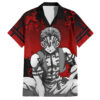 Chemise hawaïenne Akaza - Demon Slayer - art japonais - Maison Otaku