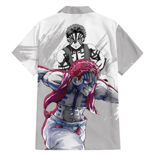 Chemise hawaïenne Akaza - Demon Slayer - Maison Otaku – Image 2