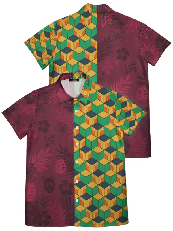 Chemise hawaïenne emblème Giyu Aloha - Maison Otaku