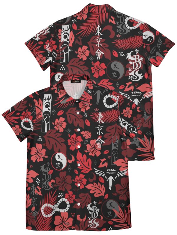 Chemise hawaïenne emblème Manjikai Aloha - Maison Otaku