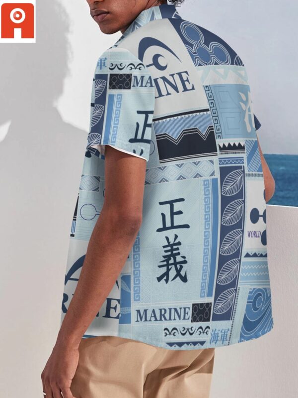 Chemise hawaïenne Marine Aloha – One Piece - Maison Otaku – Image 2
