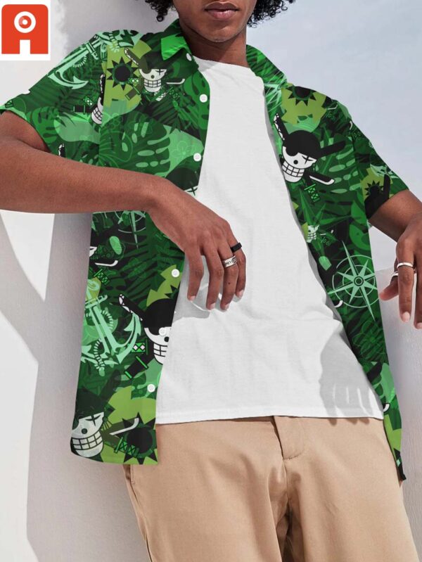 Chemise hawaïenne chasseur de pirates Aloha - Maison Otaku – Image 2