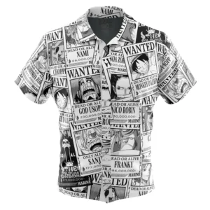 Chemise hawaïenne Aloha Strawhat Wanted One Piece - Maison Otaku