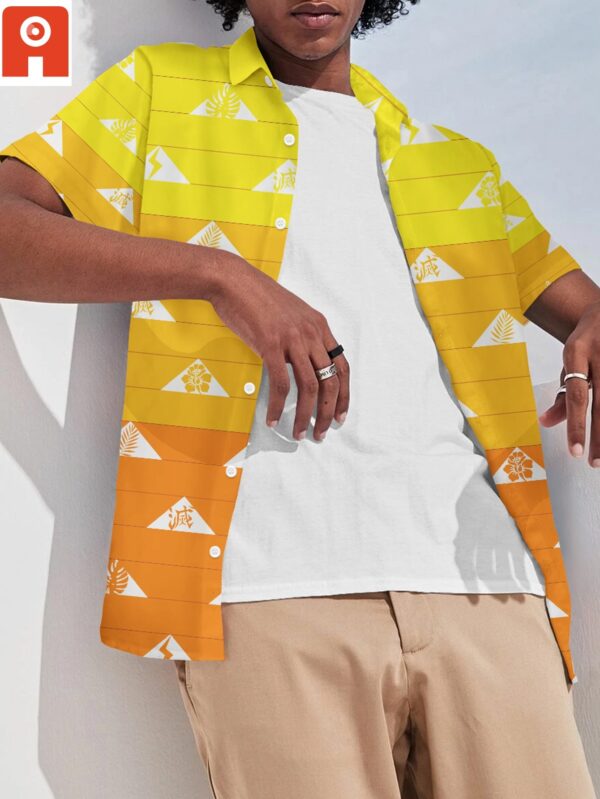 Chemise hawaïenne emblème Zenitsu Aloha - Maison Otaku – Image 2