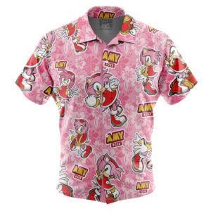 Chemise hawaïenne Amy Rose Sonic The Hedgehog - Maison Otaku