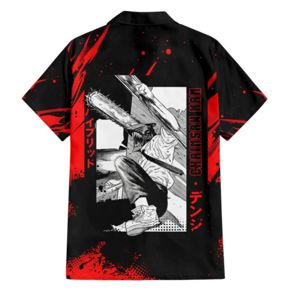 Chemise hawaïenne Chainsaw Man – monde obscur - Maison Otaku