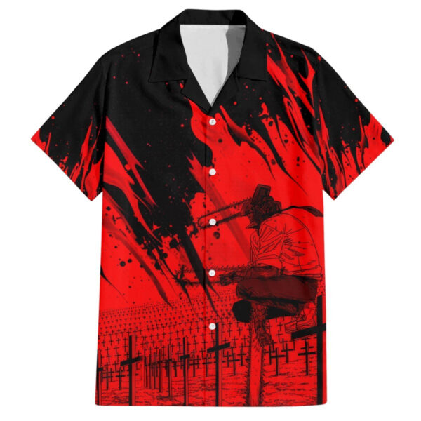 Chemise hawaïenne Chainsaw Man – monde obscur - Maison Otaku – Image 2