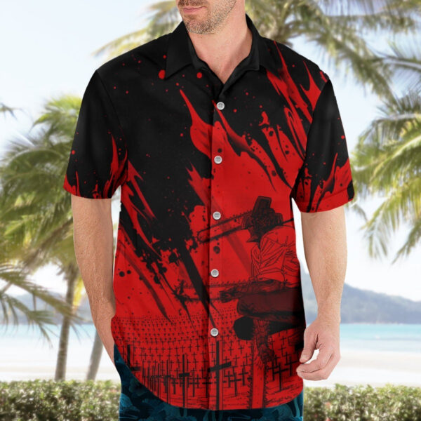 Chemise hawaïenne Chainsaw Man – monde obscur - Maison Otaku – Image 3