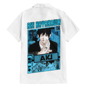 Chemise hawaïenne Aki Hayakawa – Chainsaw Man Streetwear - Maison Otaku