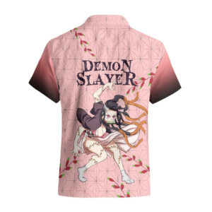 Chemise hawaïenne Nezuko – Demon Slayer – motif Asanoha - Maison Otaku