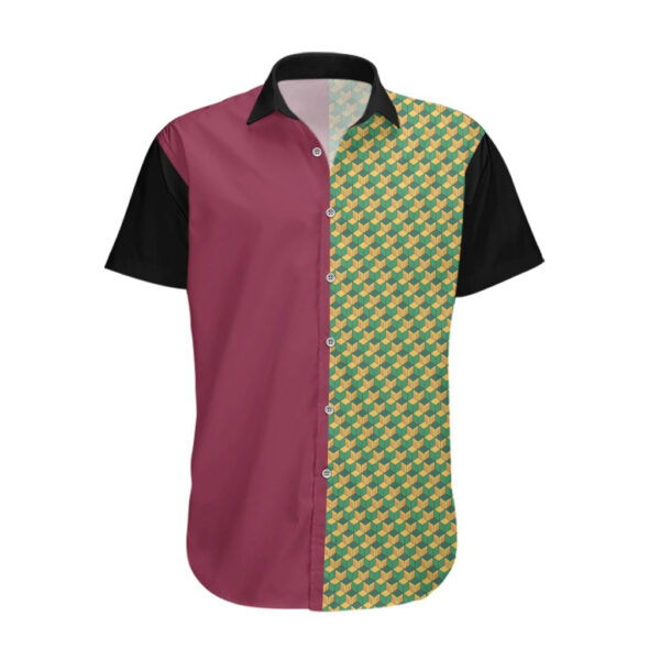 Chemise hawaïenne Giyuu Tomioka – Demon Slayer – streetwear - Maison Otaku – Image 2