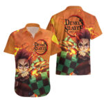 Chemise hawaïenne Kamado Tanjiro – Demon Slayer – Hinokami Kagura – Maison Otaku