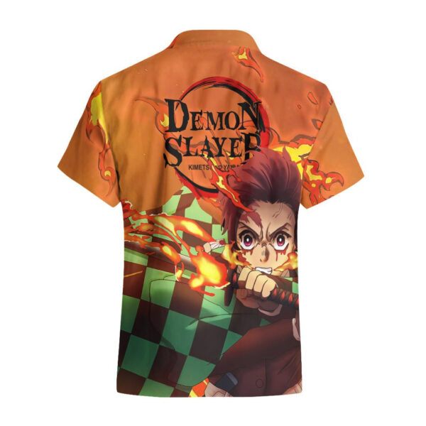 Chemise hawaïenne Kamado Tanjiro – Demon Slayer – Hinokami Kagura - Maison Otaku – Image 2