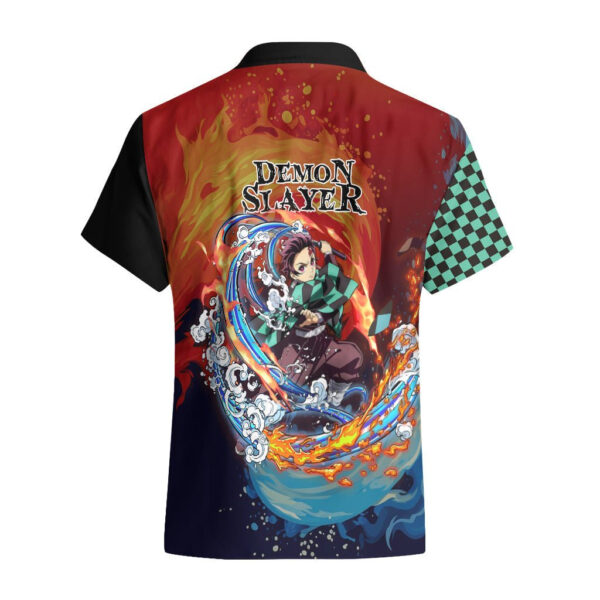 Chemise hawaïenne Tanjiro – Demon Slayer – motif Ichimatsu - Maison Otaku – Image 2