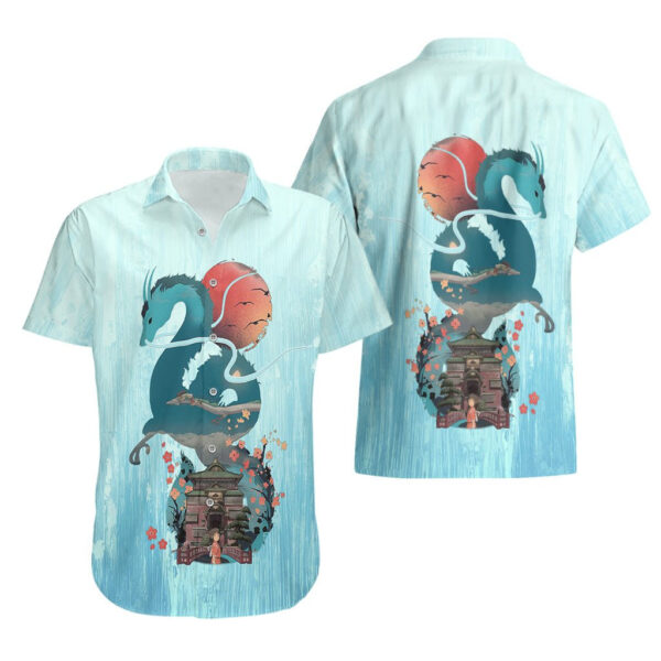 Chemise hawaïenne Chihiro – le voyage de Chihiro – artistique - Maison Otaku