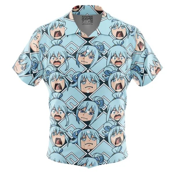 Chemise hawaïenne Aqua Axis Ordre Konosuba - Maison Otaku