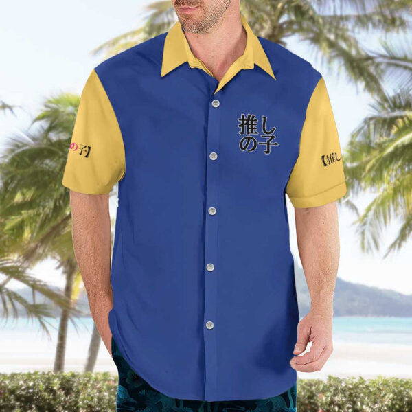 Chemise hawaïenne Aqua Hoshino – Oshi no Ko - Maison Otaku – Image 3