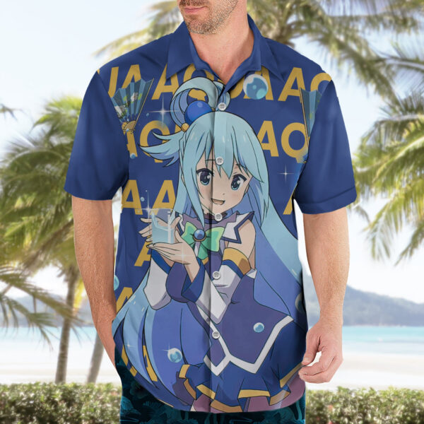 Chemise hawaïenne Aqua – Konosuba - Maison Otaku – Image 3