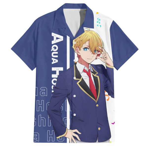 Chemise hawaïenne Aquamarine Hoshino – Oshi no Ko - Maison Otaku