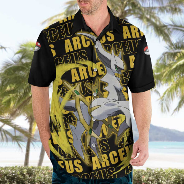 Chemise hawaïenne Arceus – Motif mix – Pokémon - Maison Otaku – Image 3