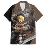 Chemise hawaïenne Armin Arlert – L’Attaque des Titans – Maison Otaku