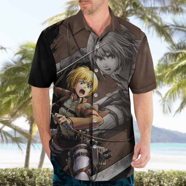 Chemise hawaïenne Armin Arlert – L’Attaque des Titans - Maison Otaku – Image 3