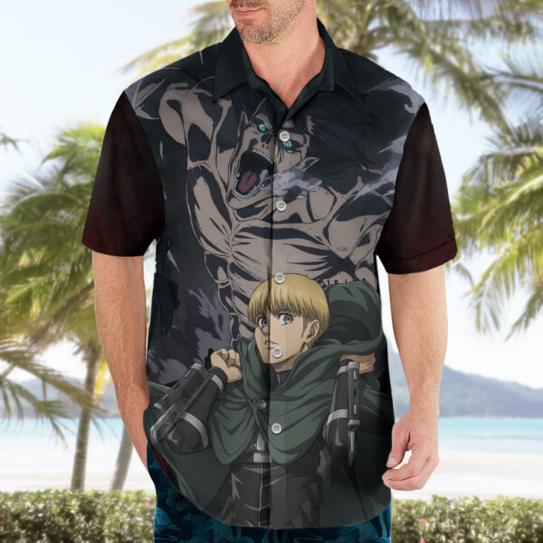 Chemise hawaïenne Armin Arlert Saison Finale – L’Attaque des Titans - Maison Otaku – Image 3