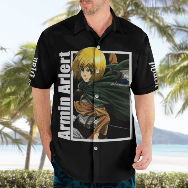 Chemise hawaïenne Armin Arlert – L’Attaque des Titans - Maison Otaku – Image 3